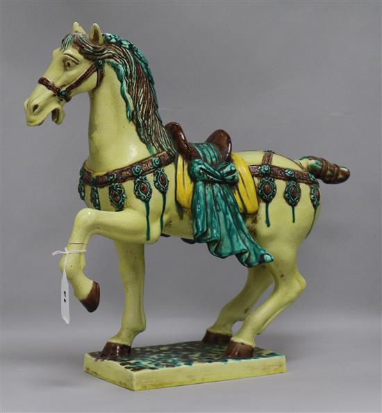 A Chinese ceramic horse height 42cm